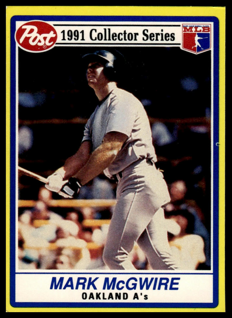 1991 Post Cereal #2 Mark McGwire