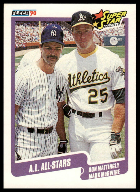 1990 Fleer #638b Don Mattingly / Mark McGwire