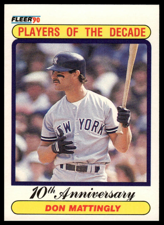 1990 Fleer #626a Don Mattingly