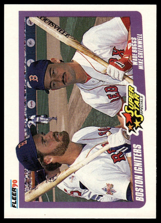 1990 Fleer Canadian #632 Wade Boggs / Mike Greenwell