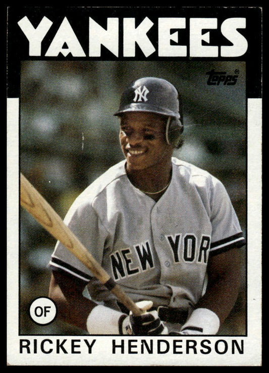 1986 Topps #500 Rickey Henderson