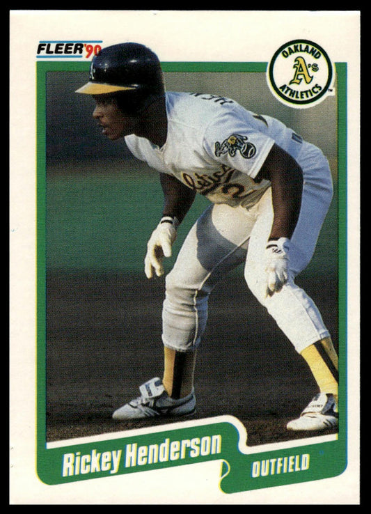 1990 Fleer #10b Rickey Henderson