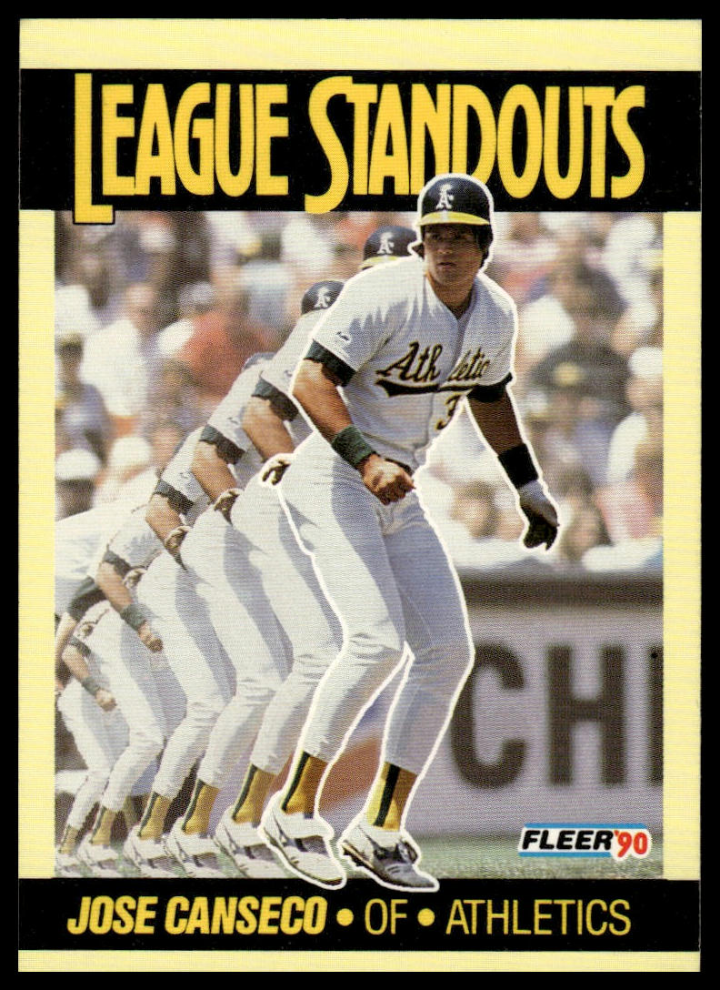 1990 Fleer #4 Jose Canseco League Standouts