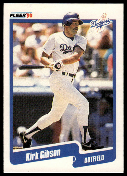 1990 Fleer #393a Kirk Gibson