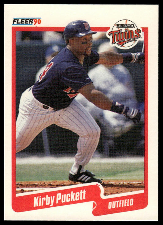 1990 Fleer #383a Kirby Puckett