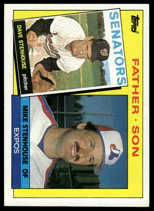 1985 Topps #141 Dave Stenhouse / Mike Stenhouse