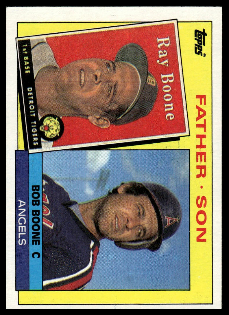 1985 Topps #133 Ray Boone / Bob Boone