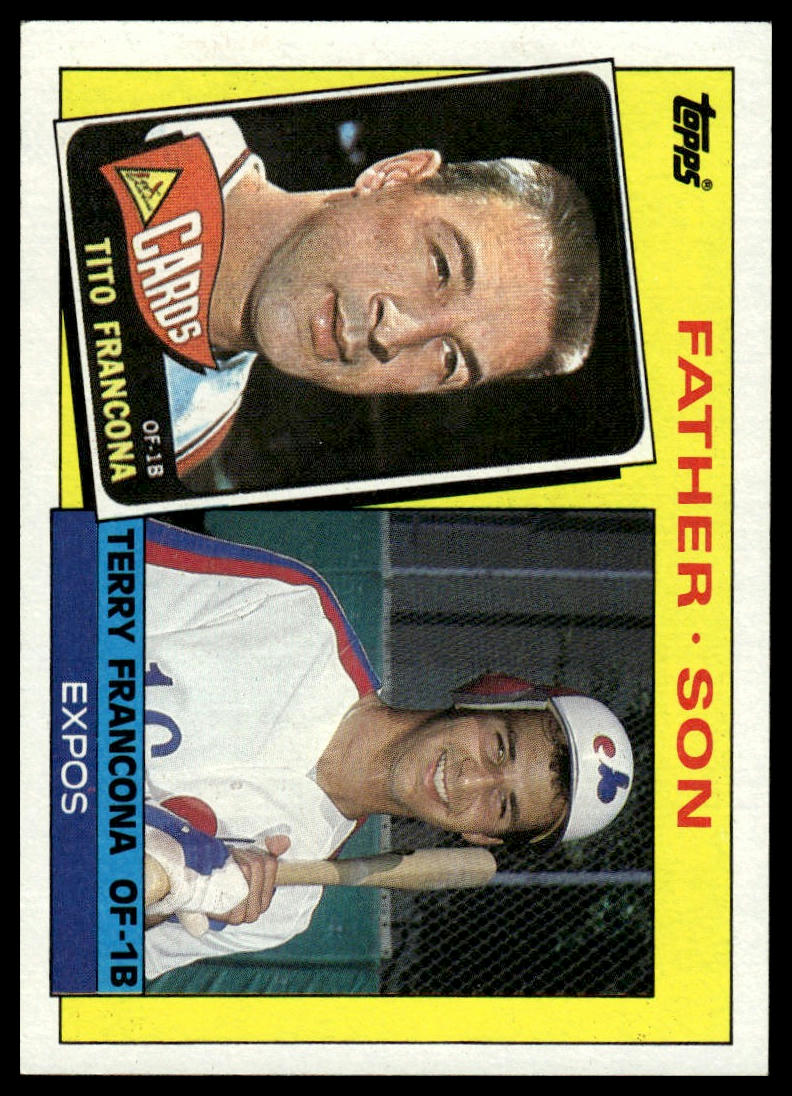 1985 Topps #134 Tito Francona / Terry Francona