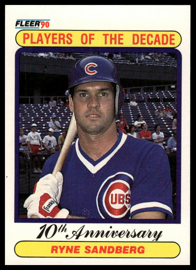 1990 Fleer #625a Ryne Sandberg