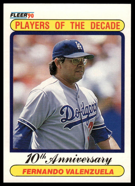 1990 Fleer #622b Fernando Valenzuela