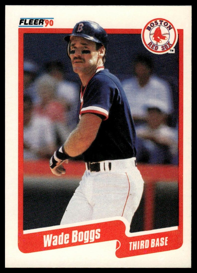 1990 Fleer #268a Wade Boggs